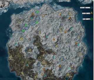 Emplacements des salles secrètes sur Vikendi dans PUBG