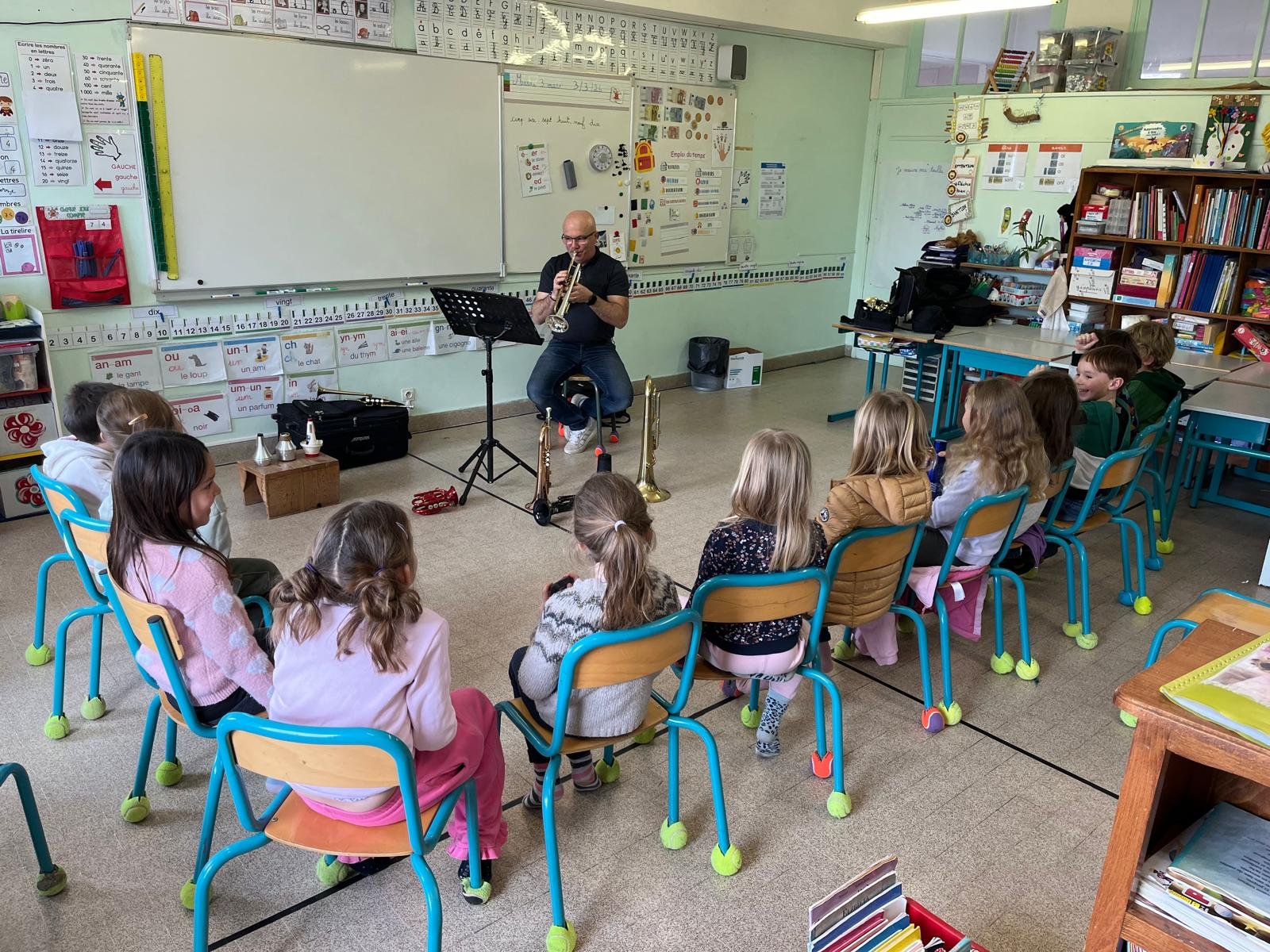Une intervention musicale en classe